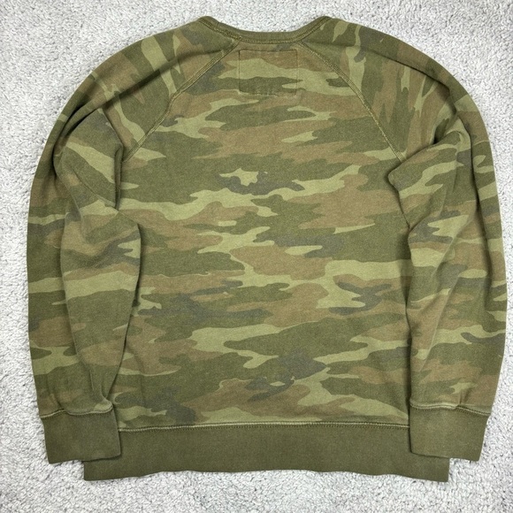 American Eagle Sweatshirt Mens Large Crewneck Camouflage Camo Streetwear Classic - Picture 3 of 3